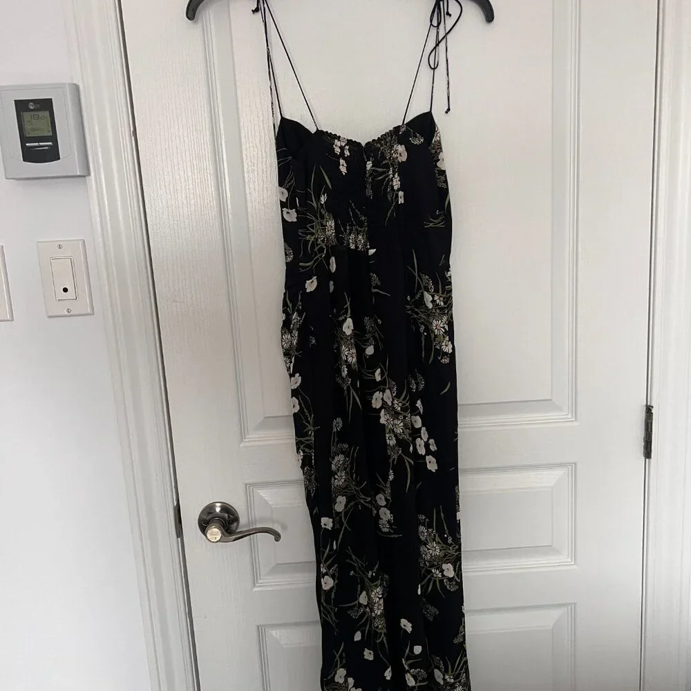 Reformation black Kourtney midi dress SIZE S - Picture 6 of 12